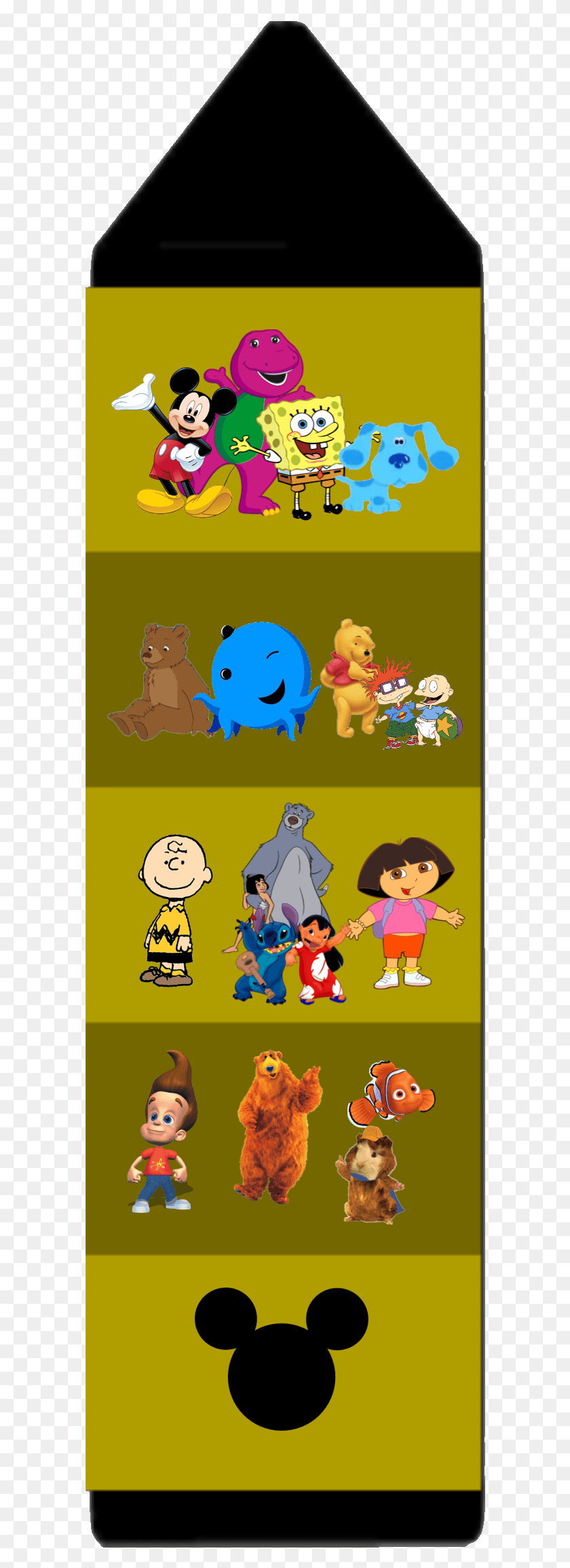 590x2249 Yellow Drawing Crayon Blues Clues Green Crayon, Doll, Toy, Family HD PNG Download