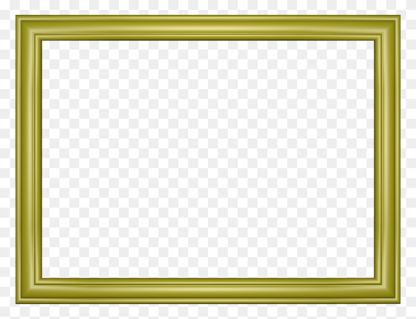 960x720 Желтая Элегантная Тисненая Рамка Прямоугольная Рамка Для Фотографий Powerpoint, Доска, Монитор, Экран Hd Png Скачать
