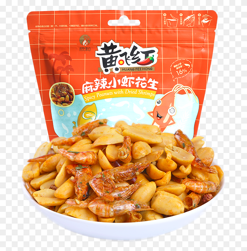 713x793 Yellow Fei Hong Spicy Shrimp Peanut 98g Once Upon A Huang Fei Hong Peanuts, Food, Fries, Snack HD PNG Download