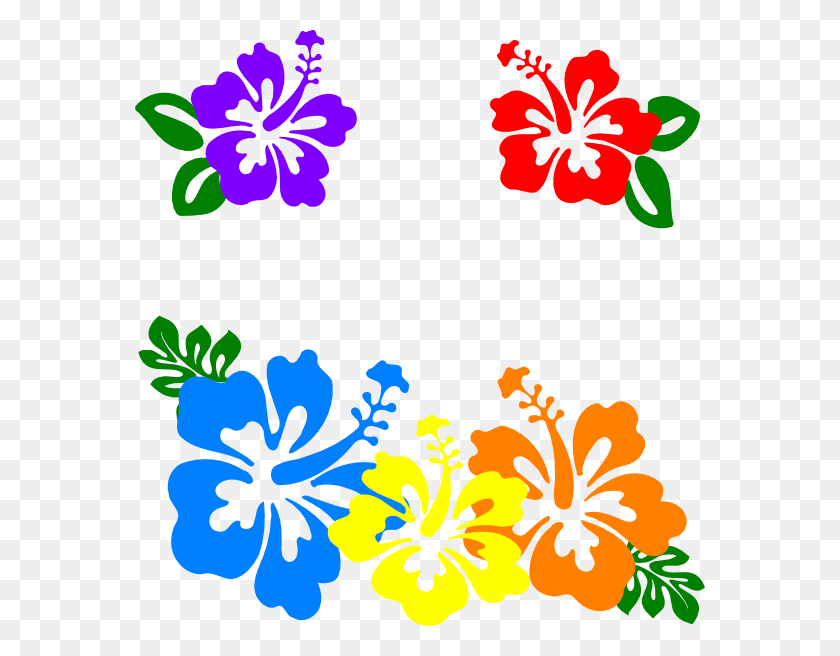 570x596 Yellow Flower Banner Hawaii Hibiscus Flowers Clipart, Flower, Plant, Blossom HD PNG Download