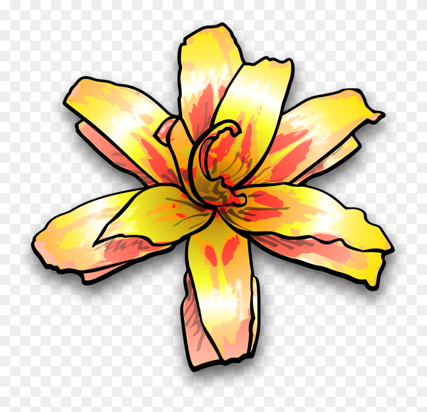 776x750 Yellow Flower Blue Watercolor Painting Petal Yellow Flower Clip Art, Plant, Flower, Blossom HD PNG Download
