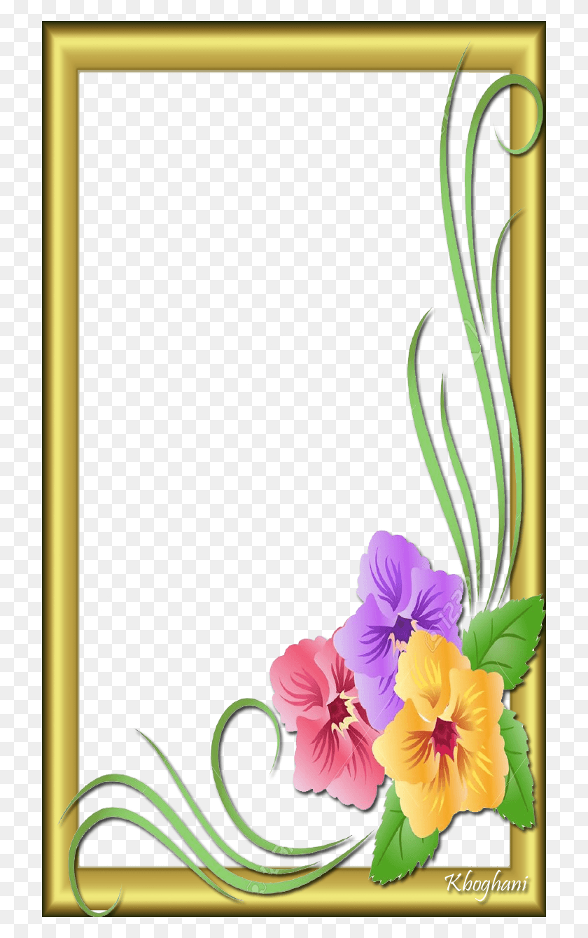 720x1280 Желтая Цветочная Рамка Китайский Гибискус, Растение, Икебана Hd Png Скачать