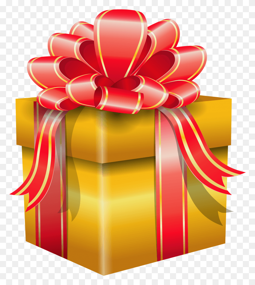 2607x2939 Желтая Подарочная Коробка Клипарт 281 Подарочная Коробка Подарочная Коробка, Подарок Hd Png Скачать