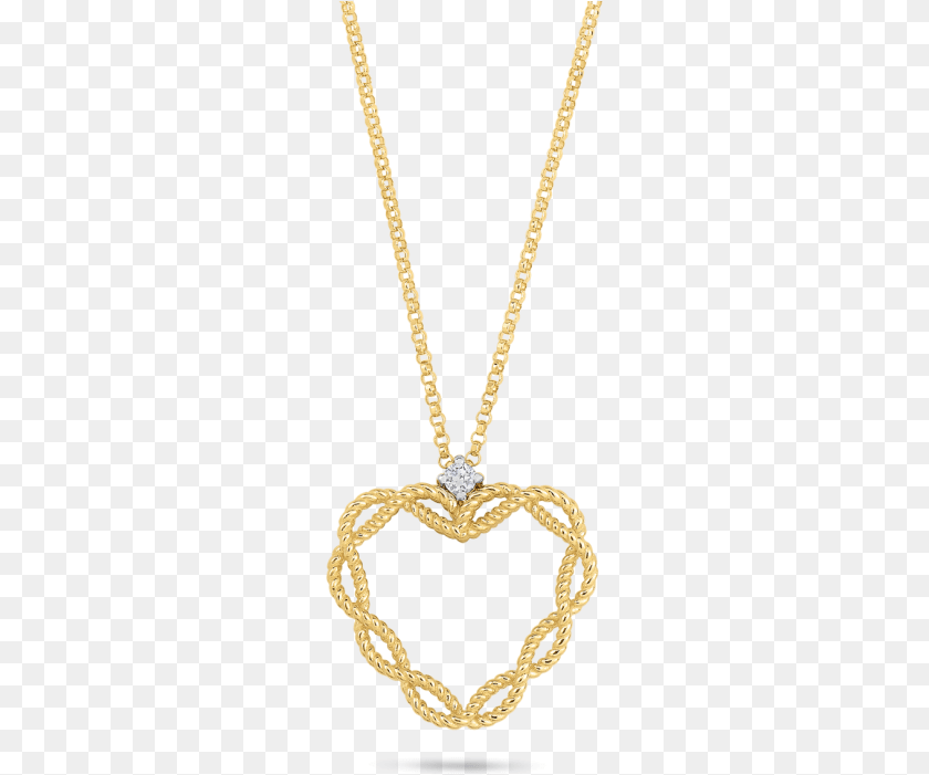 252x701 Yellow Gold Heart Pendant With Diamonds Roberto Coin Gold Heart Necklace, Accessories, Jewelry, Diamond, Gemstone Sticker PNG