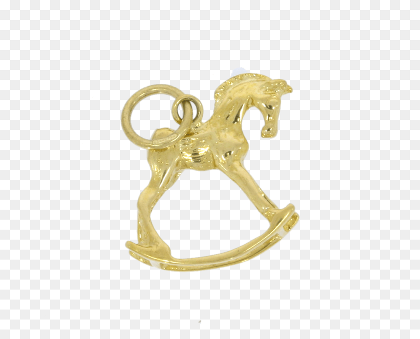 663x619 Yellow Gold Rocking Horse Charmpendant Brass, Logo, Symbol, Trademark HD PNG Download