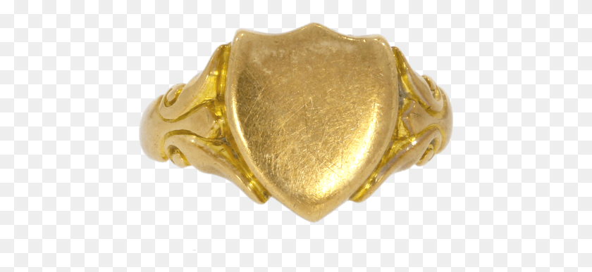 448x327 Yellow Gold Shield Shape Ring 1907 Gold, Jewelry, Accessories, Accessory Descargar Hd Png