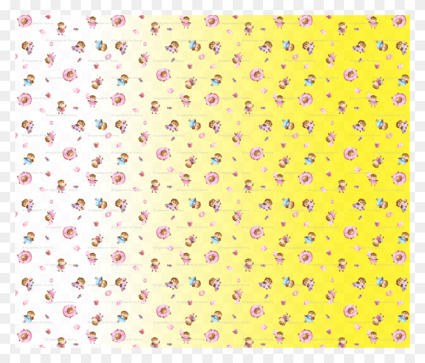 1687x1424 Yellow Gradient Cute Owls With Sweets Feel A Yard Quilt, Pattern, Rug, Texture HD PNG Download
