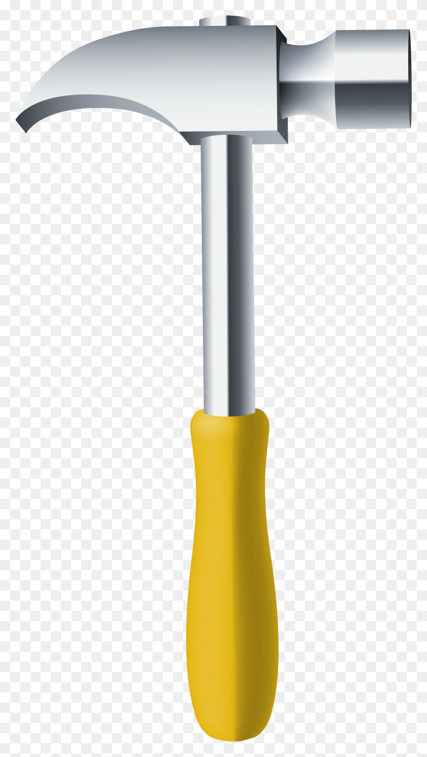 4303x7874 Yellow Hammer Clip Art Hammer, Tool, Screwdriver HD PNG Download