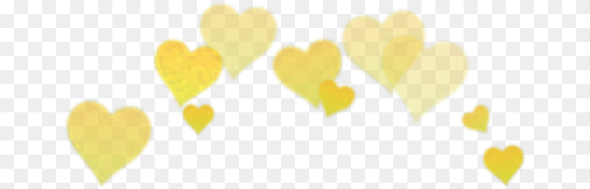 662x269 Yellow Heart Crown Heartcrownfreetoedit Yellow Heart Crown, Symbol Clipart PNG