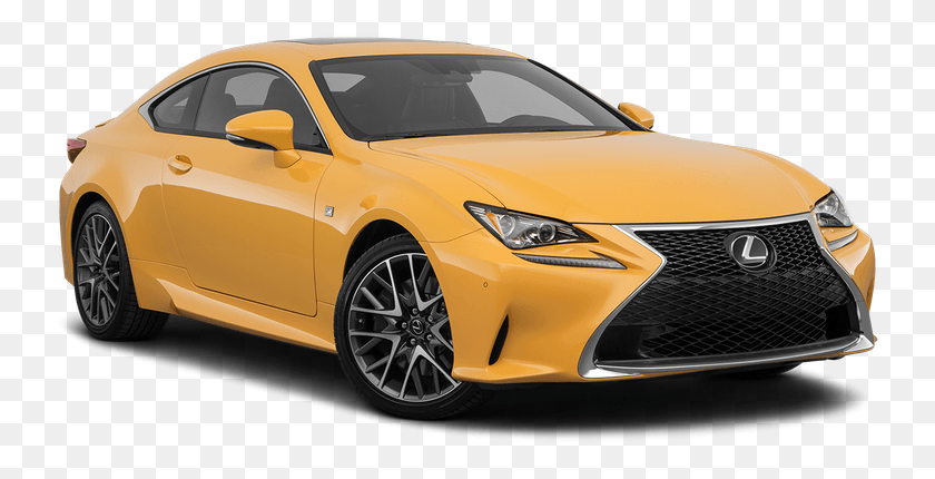 743x370 Желтый Lexus Image 2018 Rc, Автомобиль, Транспортное Средство, Транспорт Hd Png Скачать