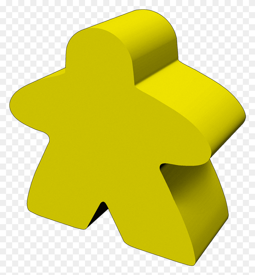 821x893 Yellow Meeple Ornament 1000x1000 Meeple, Symbol, Star Symbol, Text HD PNG Download