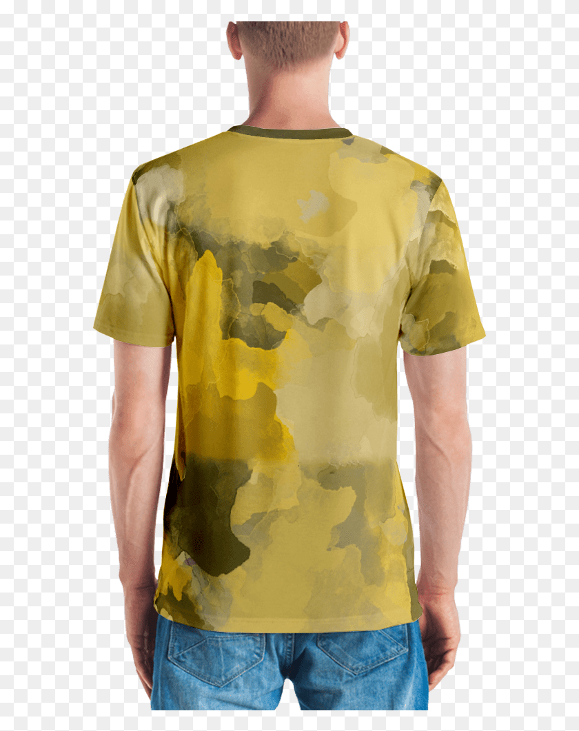 573x1001 Yellow Orche Watercolor T Shirt T Shirt Zazuze T Shirt, Clothing, Apparel, Shirt HD PNG Download