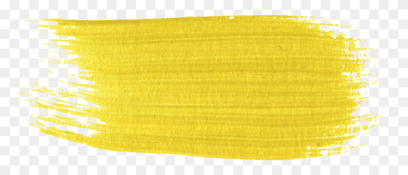 1393x537 Yellow Paint Brush Strokes Transparent Skirt, Rug, Texture, Velvet HD PNG Download