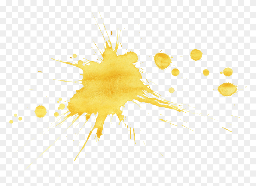 2242x1586 Yellow Paint Splatter Sparkler, Sunlight, Stain HD PNG Download