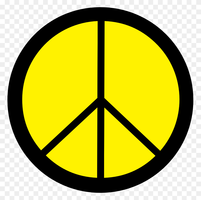 777x777 Yellow Pencil And In Color Peace Sign, Symbol, Logo, Trademark HD PNG Download