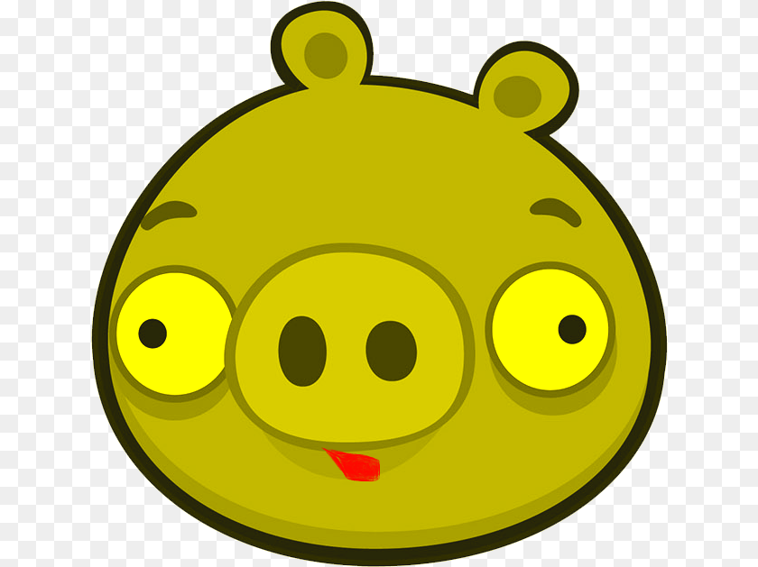 640x629 Yellow Pig Cerditos De Angry Birds, Animal Transparent PNG