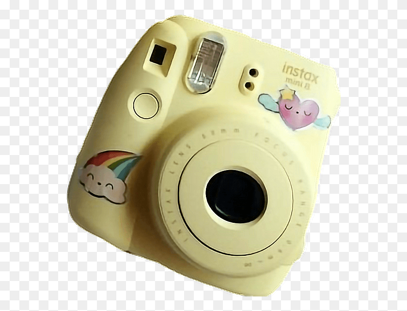 566x582 Descargar Png Polaroid Popular Amarillo Instax Mini Instaxmini Polaroid Amarillo, Cámara, Electrónica, Cámara Digital Hd Png