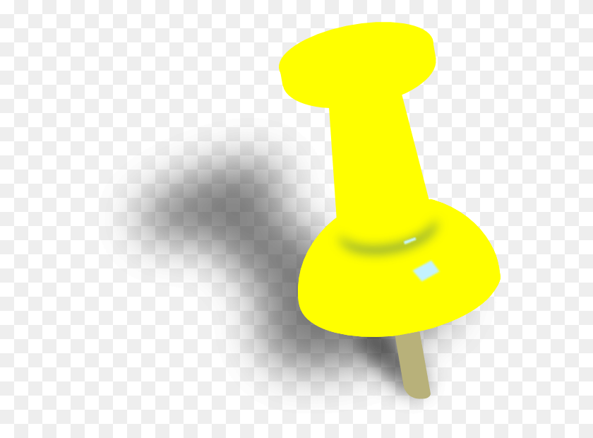 579x560 Yellow Push Pin, Lamp HD PNG Download