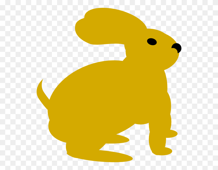 558x596 Yellow Rabbit Svg Clip Arts 558 X 596 Px, Animal, Mammal, Rodent HD PNG Download