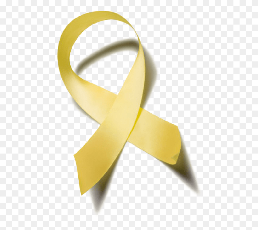 497x689 Yellow Ribbon Photos Breast Cancer, Tie, Accessories, Accessory HD PNG Download