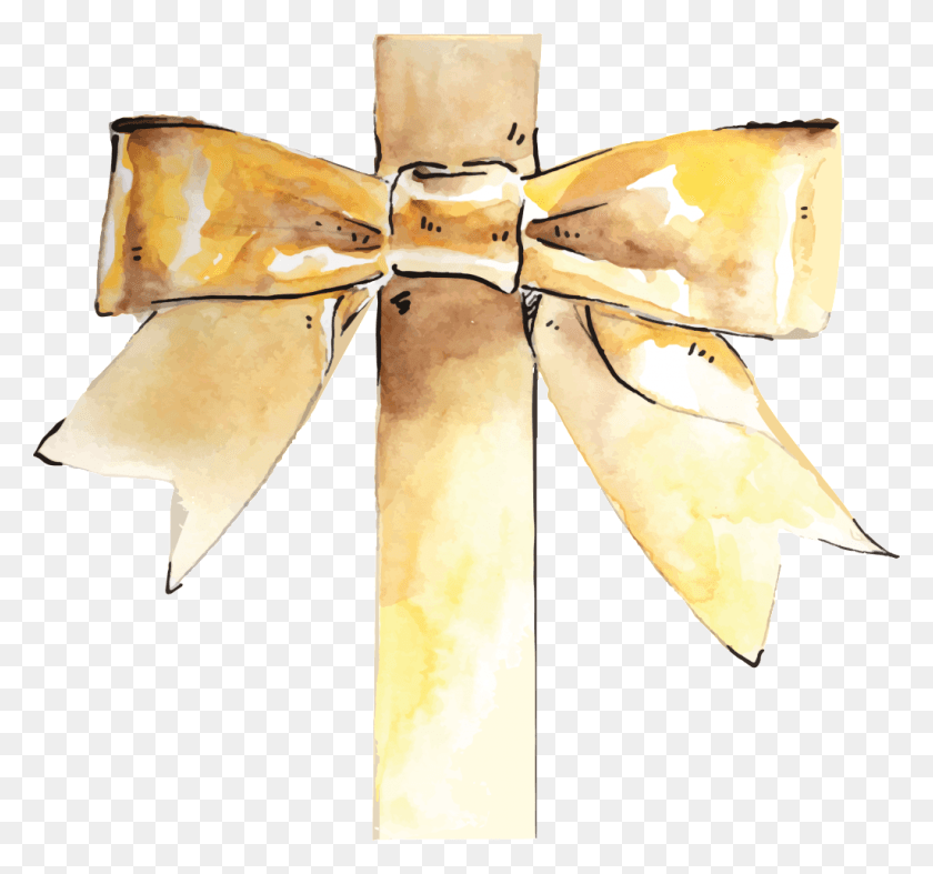 1024x955 Yellow Ribbon Transparente Watercolor Paint, Machine, Propeller, Lamp HD PNG Download