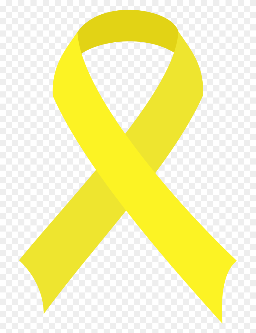717x1033 Yellow Ribbon Vector Viewing Gallery Xodsvd Clipart Yellow Cancer Ribbon Transparent, Word, Text, Symbol HD PNG Download