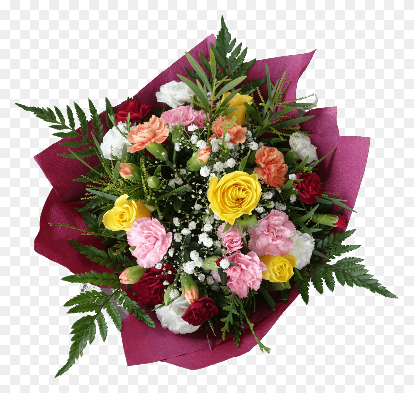 3442x3256 Желтая Роза Розовая Красная Гвоздика Цыганский Букет, Растение, Цветок, Цветение Hd Png Скачать