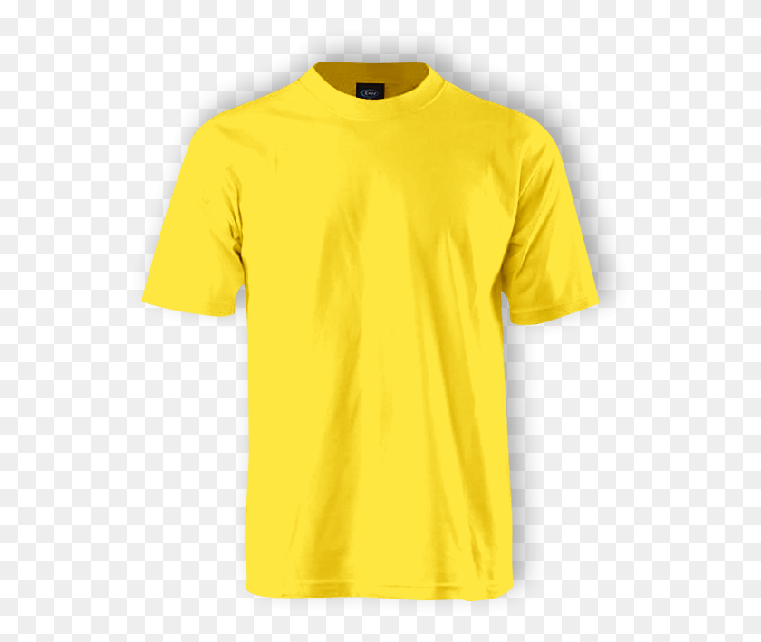 555x649 Yellow Shirt Plain Yellow T Shirt Front And Back, Clothing, Apparel, T-shirt HD PNG Download