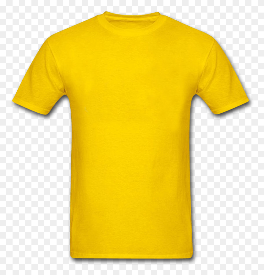 844x883 Yellow Shirt T Shirts, Clothing, Apparel, T-Shirt Descargar Hd Png