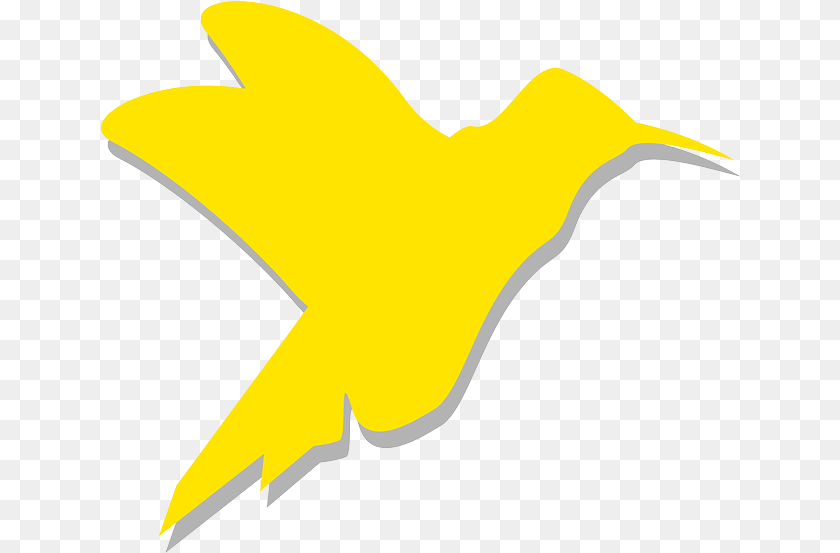 641x553 Yellow Silhouette Bird Color Wings Hummingbird Public Yellow Bird Silhouette, Animal, Beak, Fish, Sea Life Transparent PNG