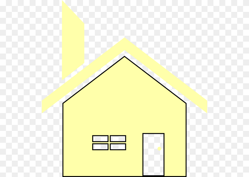 558x595 Yellow Simple House Clip Art, Nature, Outdoors, Countryside, Architecture Transparent PNG