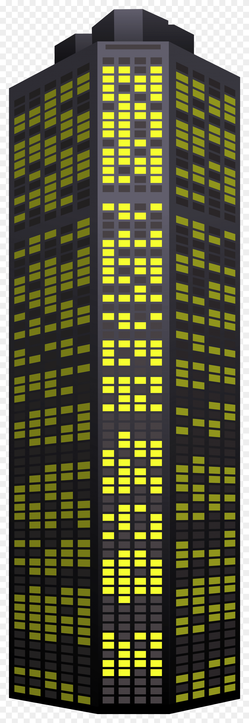 2606x7935 Yellow Skyscraper Clip Art Architecture, Office Building, Building, High Rise HD PNG Download