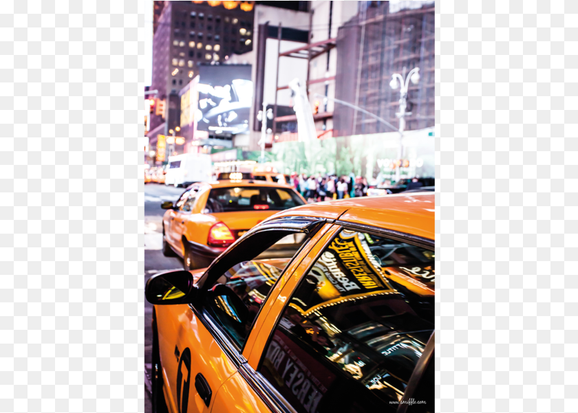 Yellow Taxi, Car, Transportation, Vehicle, Person Transparent PNG