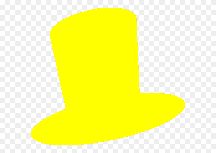 600x536 Yellow Top Hat Clipart, Clothing, Apparel, Hat HD PNG Download
