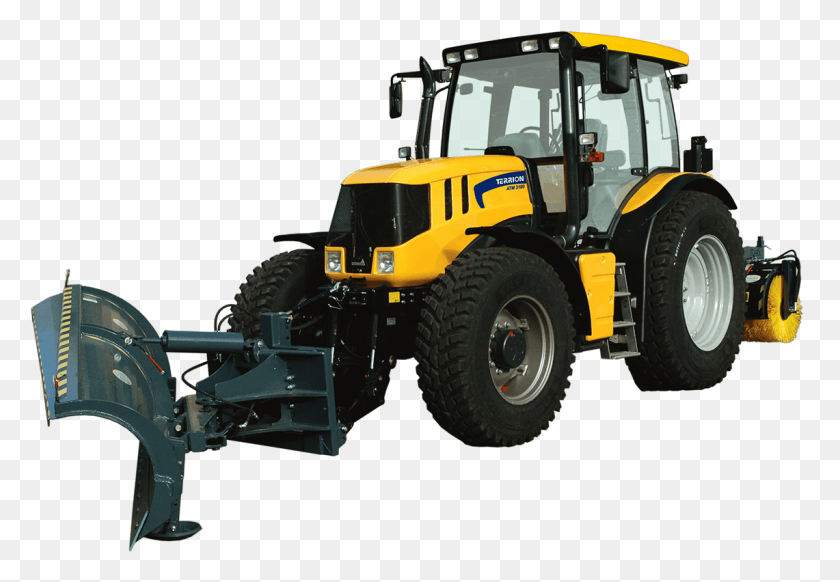 1141x764 Descargar Png Tractor Amarillo Pala Mecanica, Vehículo, Transporte, Bulldozer Hd Png