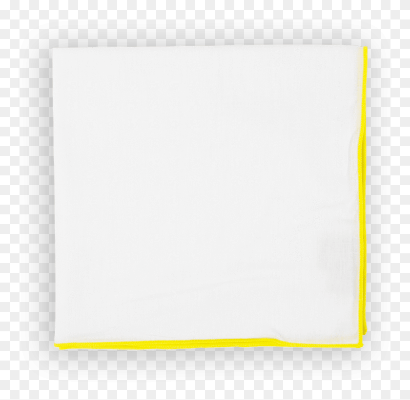 779x761 Yellow Trim Pocket Square Construction Paper, Napkin, Clothing, Apparel Descargar Hd Png