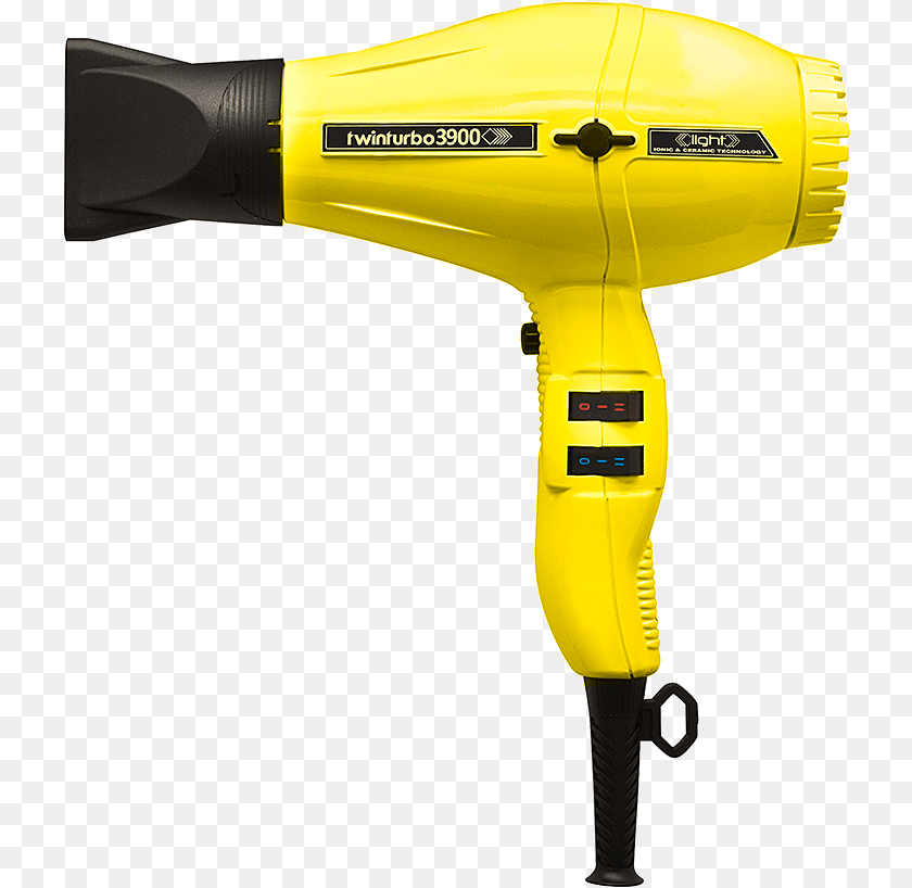 727x818 Yellow Twin Turbo Blow Dryer, Appliance, Blow Dryer, Device, Electrical Device PNG