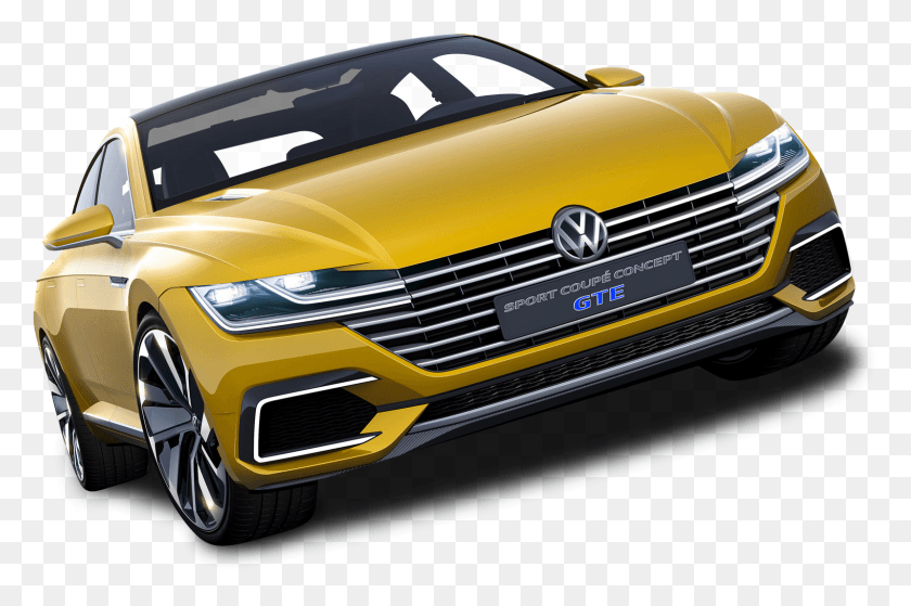 1598x1024 Желтый Volkswagen Sport Coupe Gte Car Volkswagen Sports, Автомобиль, Транспорт, Автомобиль Hd Png Скачать