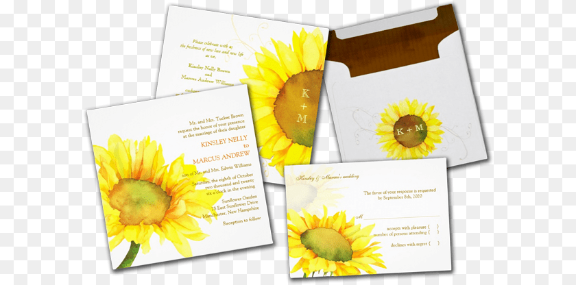 600x416 Yellow Watercolor Sunflower Floral Wedding Invites Fall Sonnenblume Aquarell Hochzeit Danken Ihnen Karte, Advertisement, Poster, Flower, Plant Transparent PNG