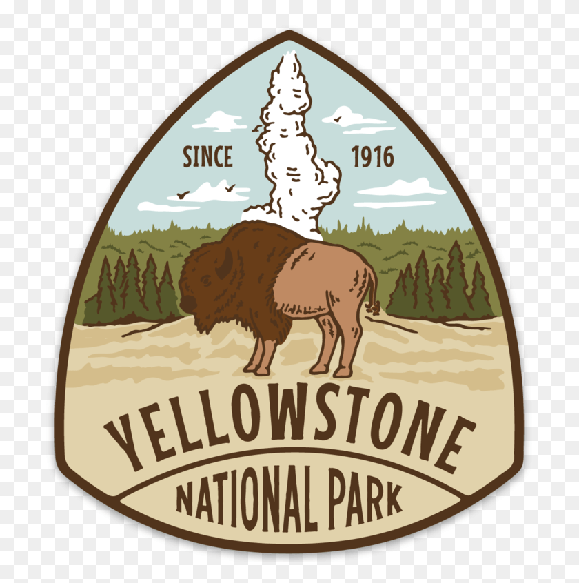 707x786 Yellowstone National Park Sign, Label, Text, Outdoors HD PNG Download