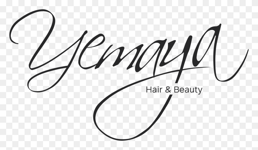 1654x910 Yemaya Logo Yemaya Beauty South Africa, Text, Calligraphy, Handwriting HD PNG Download