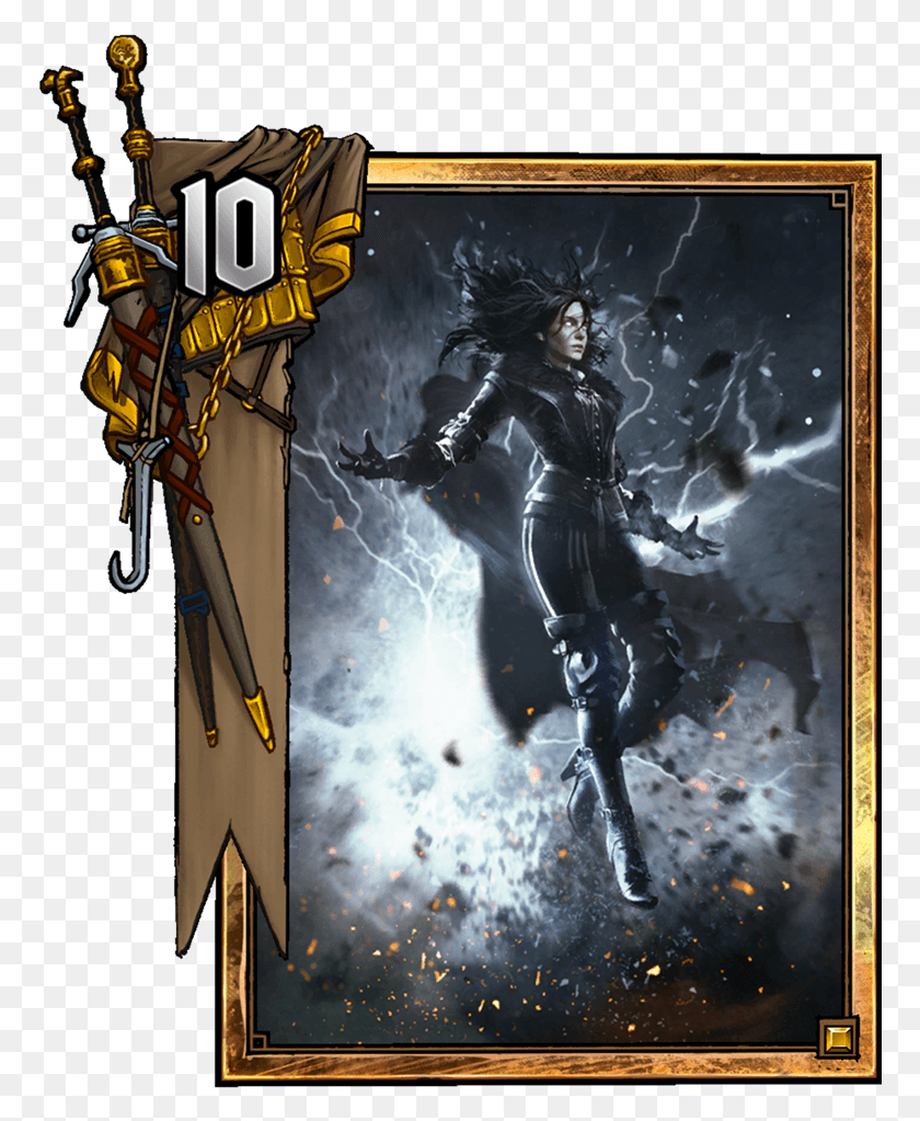 770x963 Yennefer Conjurer Gwent Geralt, Person, Human, Poster HD PNG Download