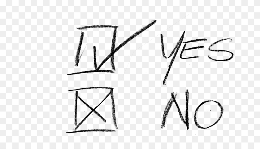 972x525 Yes No Sketch, Gray, World Of Warcraft HD PNG Download