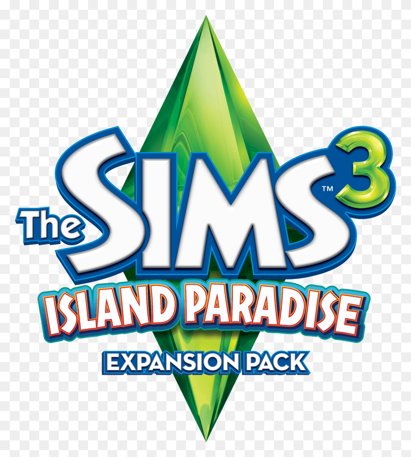 1572x1762 Yet Another Expansion Of The Infamous Sims 3 Game Releases Sims 3 Island Paradise Logo, Lighting, Clothing, Apparel HD PNG Download