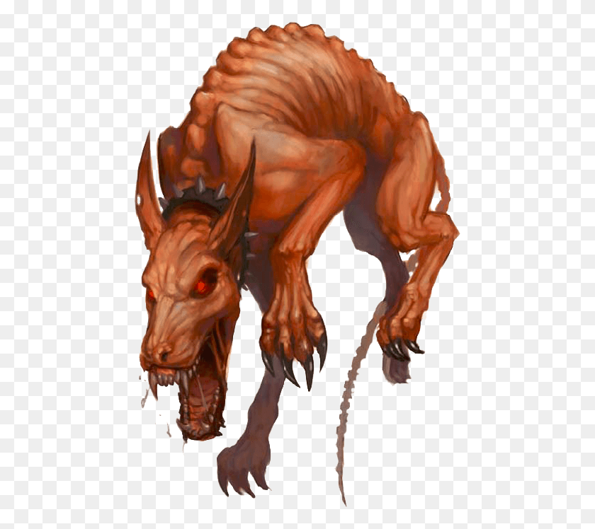 461x688 Yeth Hound 01 Dampd 5e Yeth Hound, Dragon, Animal, Person HD PNG Download