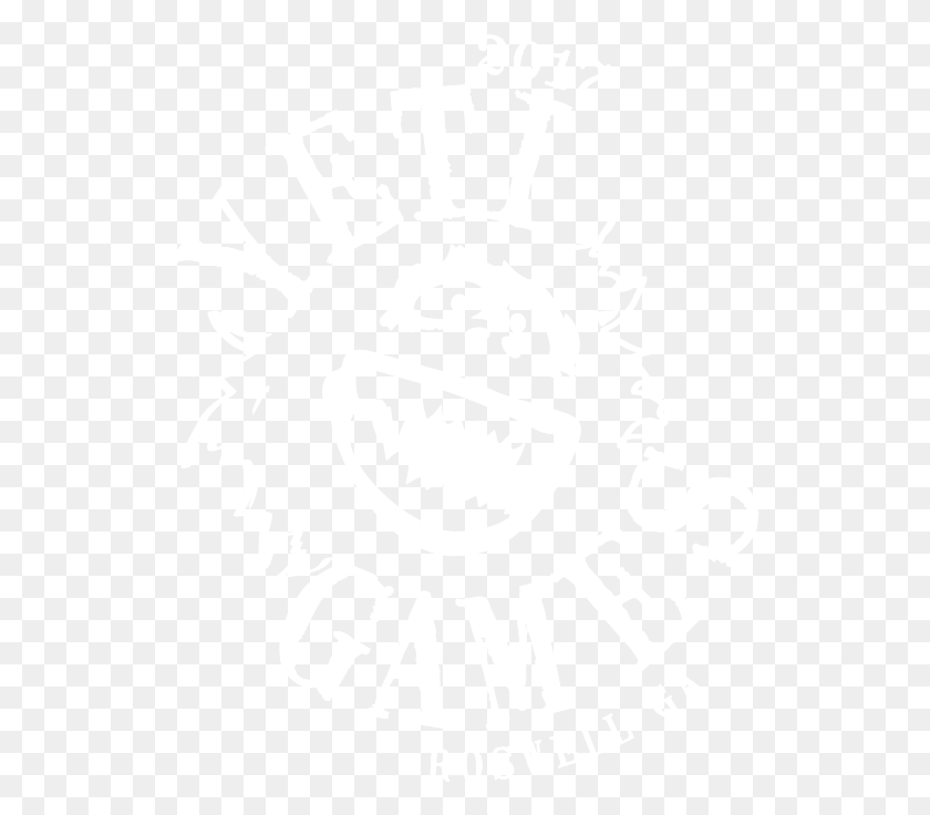 533x676 Логотип Yeti Games 2017 Белый Знак, Трафарет, Этикетка, Текст Hd Png Скачать