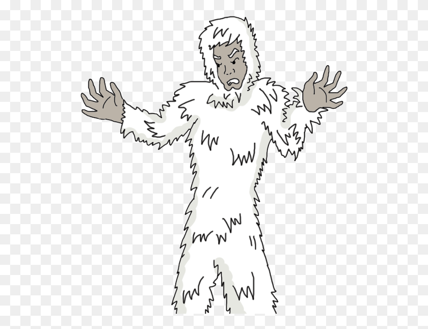 526x586 Yeti Illustration, Person, Human, Performer HD PNG Download