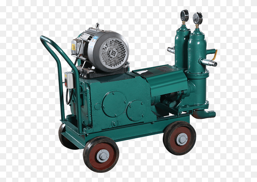 582x534 Yg Small Concrete Pump With Mixerconcrete Spraying Electric Generator, Machine, Motor, Fire Truck HD PNG Download