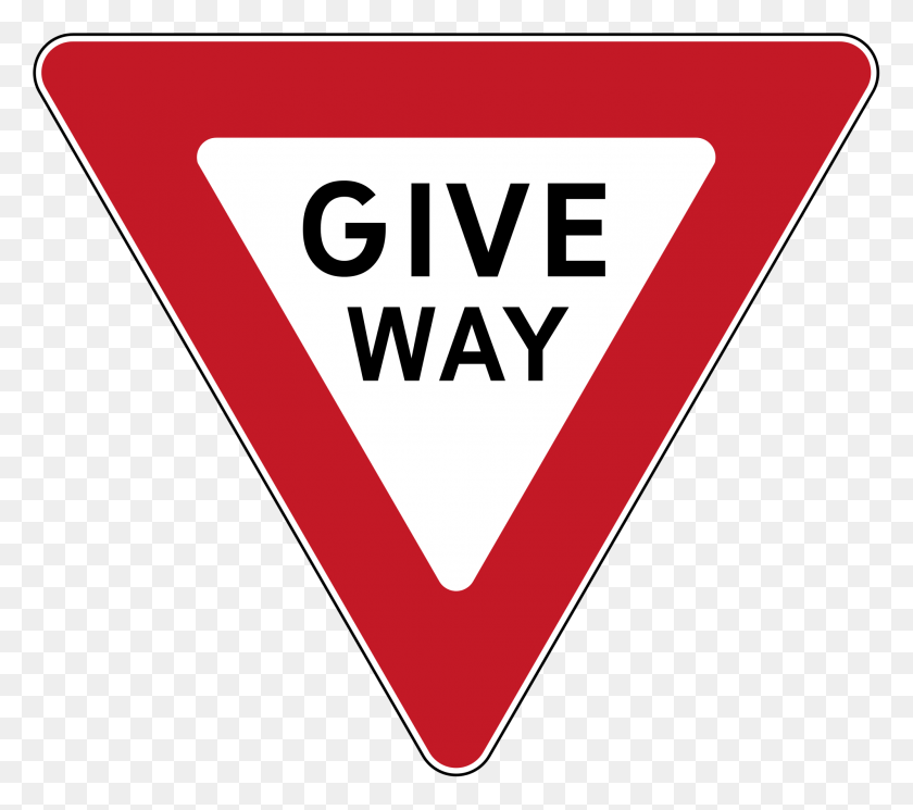 2000x1758 Yield Sign Rules Nz Give Way Sign, Symbol, Triangle, Road Sign HD PNG Download