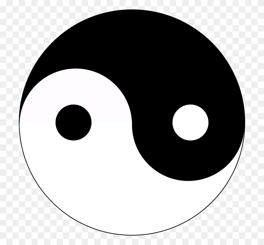 Yin And Yang Balance Symbol Religion, Yin Yang Rug Black And White Clipart